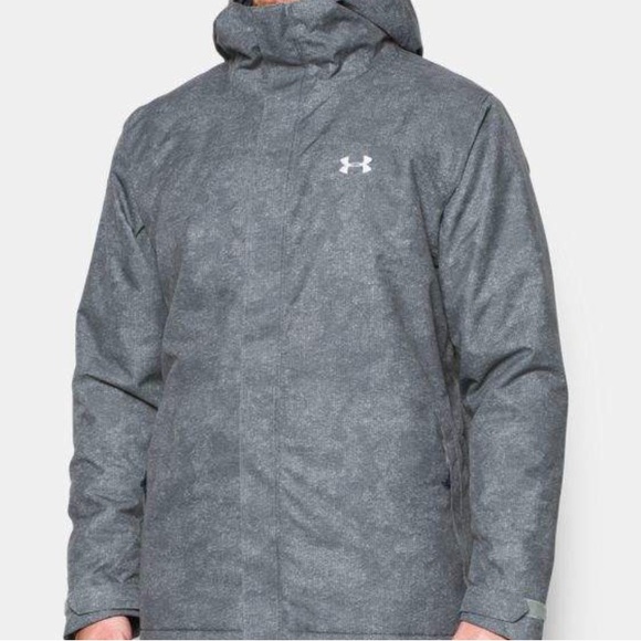 New Under Amour Men’s Camo Gray Primaloft Storm Jacket Size L - Picture 2 of 10